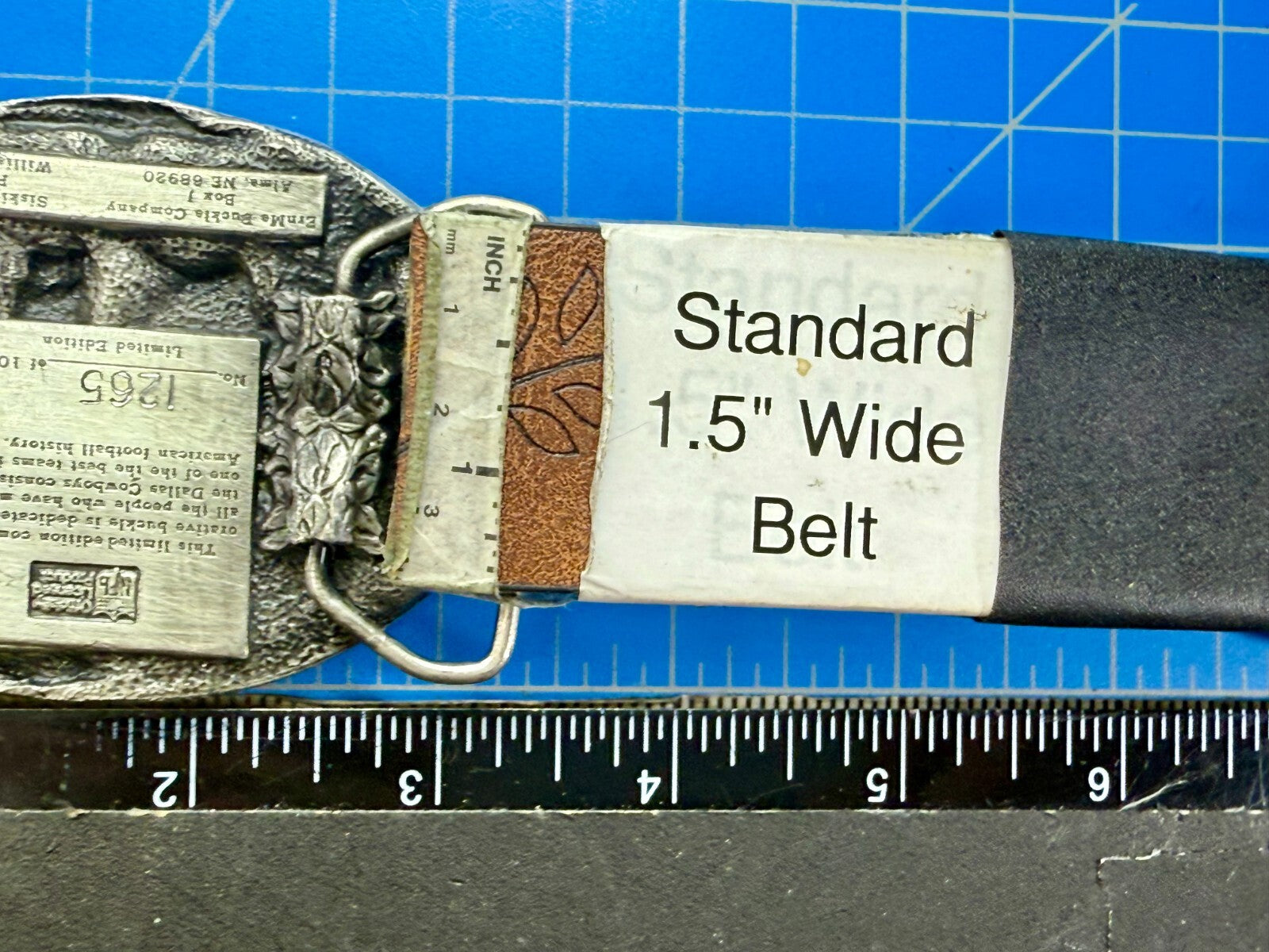 The Dallas Cowboys American Football Team Sports Fan Siskiyou Vtg. Belt Buckle