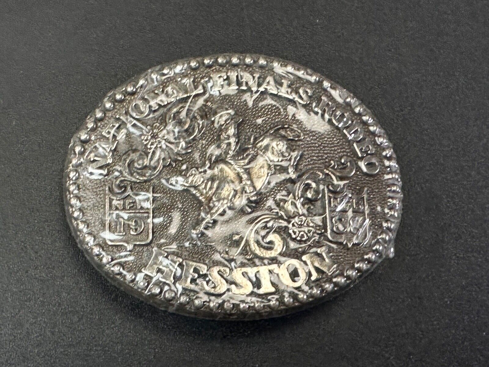 1988 Youth Sized NFR National Finals Rodeo belt buckle