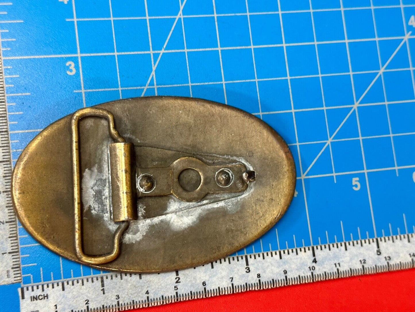 VINTAGE 1970s **COCA-COLA 5 CENTS AT FOUNTAINS** SODA POP BELT BUCKLE