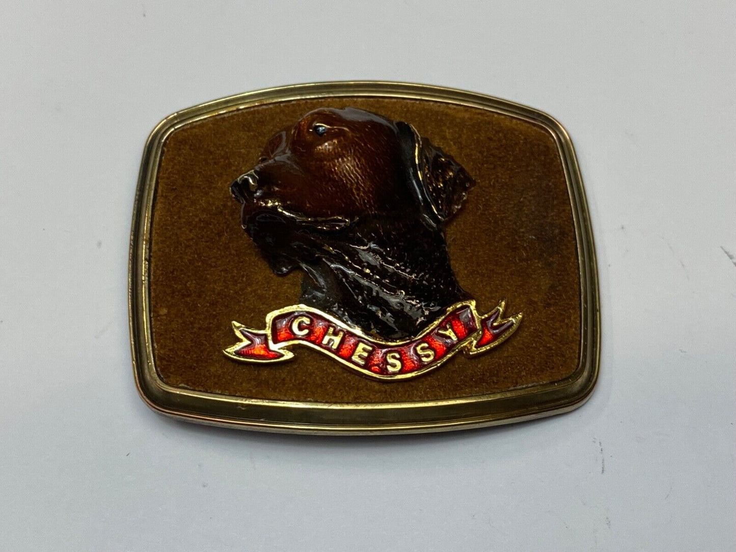 1979 Chessy Dog Breed Mans best Friend Raintree belt buckle