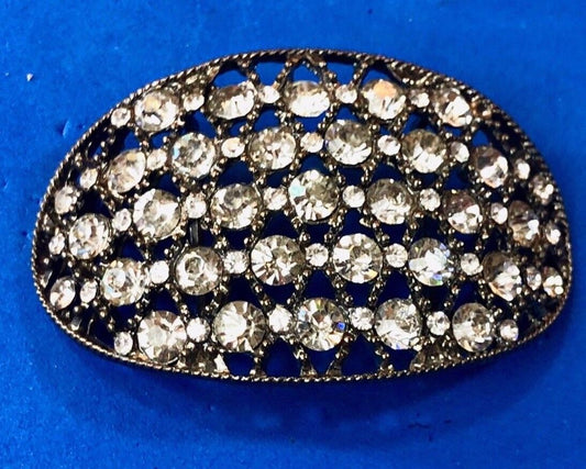 Beautiful Victorian quality Rhinestone? unknown  Belt Scarf Clip Buckle 