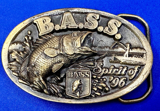 Bass Anglers Sportsman Society Spirit of 76 Bicentennial Fishing Belt Buckle