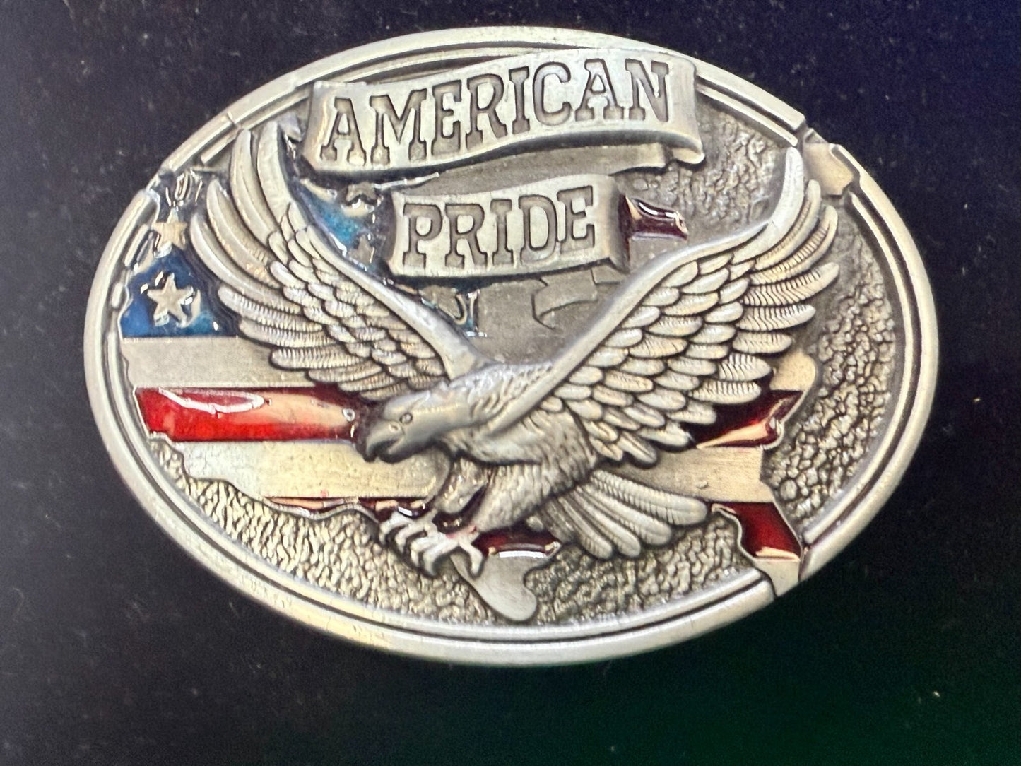 American Pride - Patriotic USA United States Flag and Eagle Belt Buckle
