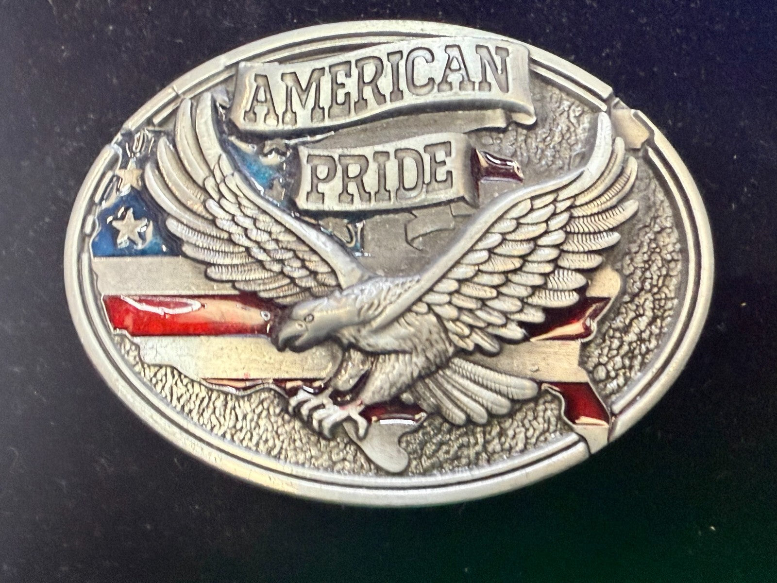 American Pride - Patriotic USA United States Flag and Eagle Belt Buckle