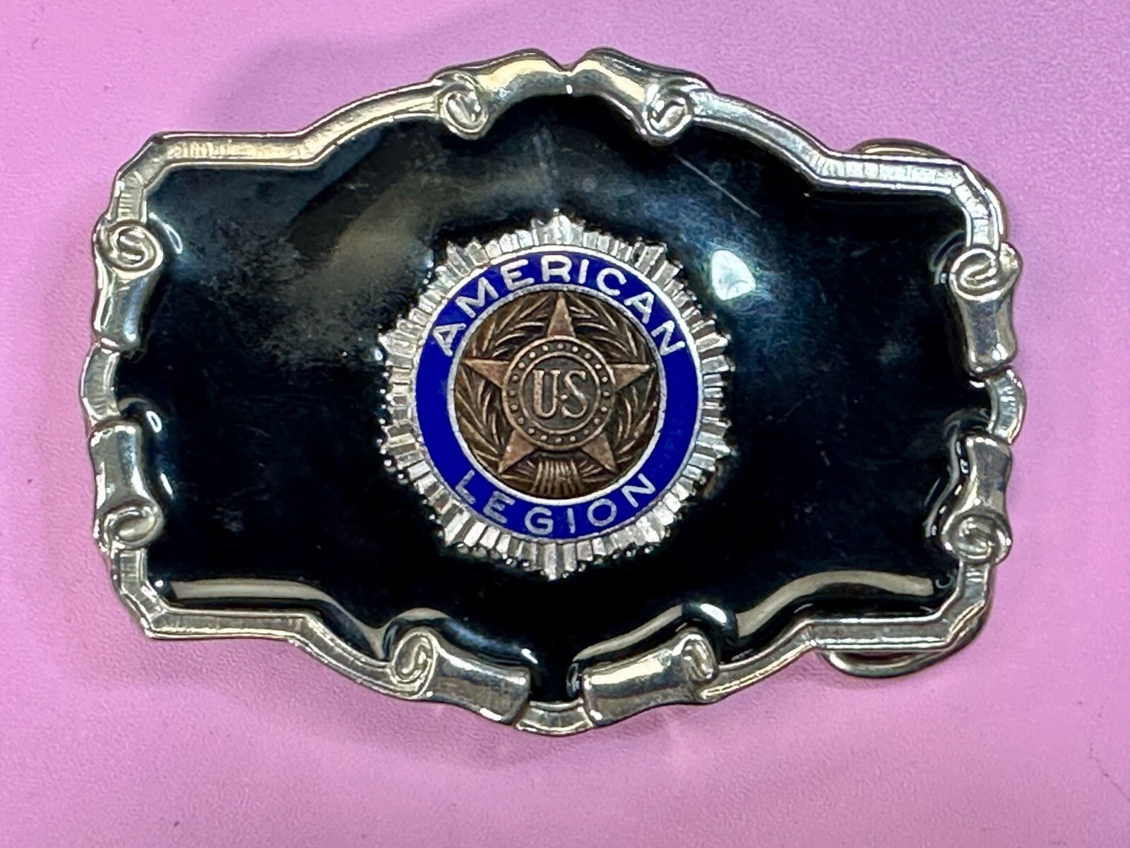 American Legion U.S. War Veterans Organization Commemorative Belt Buckle - W USA