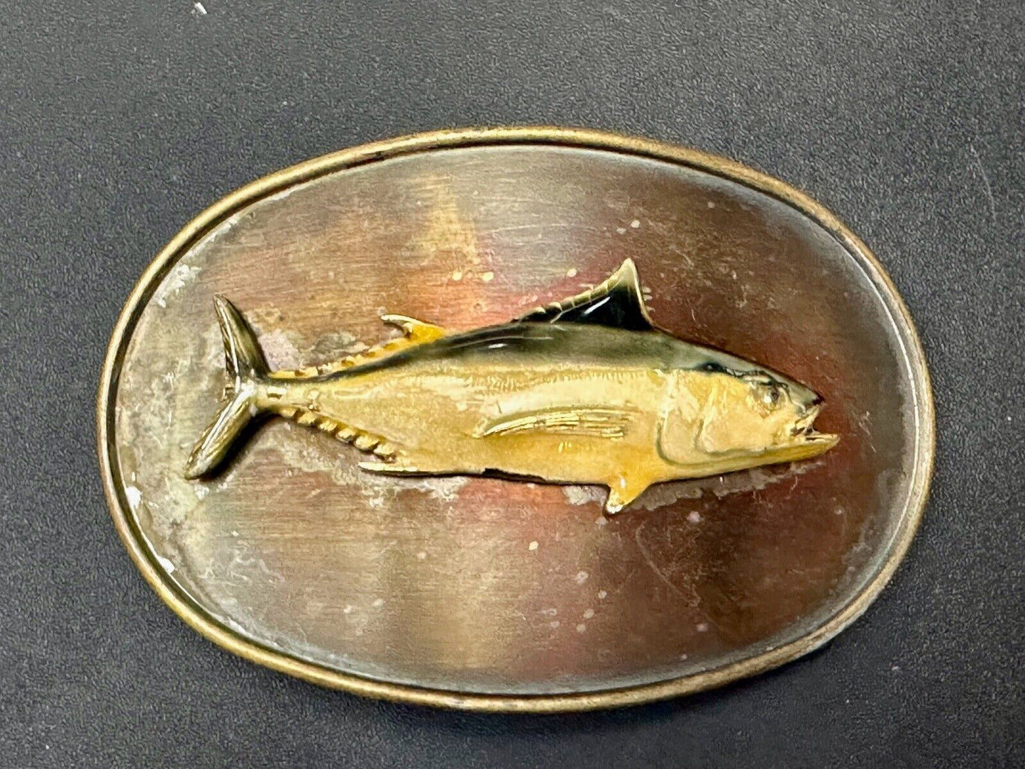 Vintage Fish Fishermans Gift! Retro RainTree Belt Buckle
