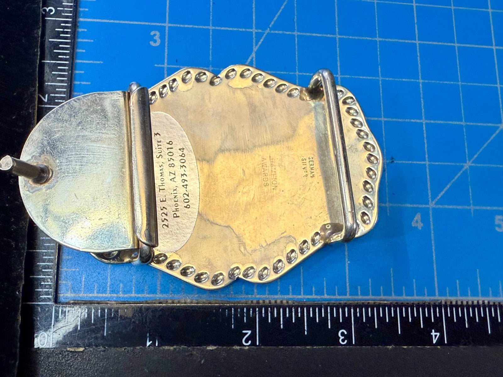 Auburn Trapshooting Auburn California Doubles Trophy Champion Awards Belt Buckle