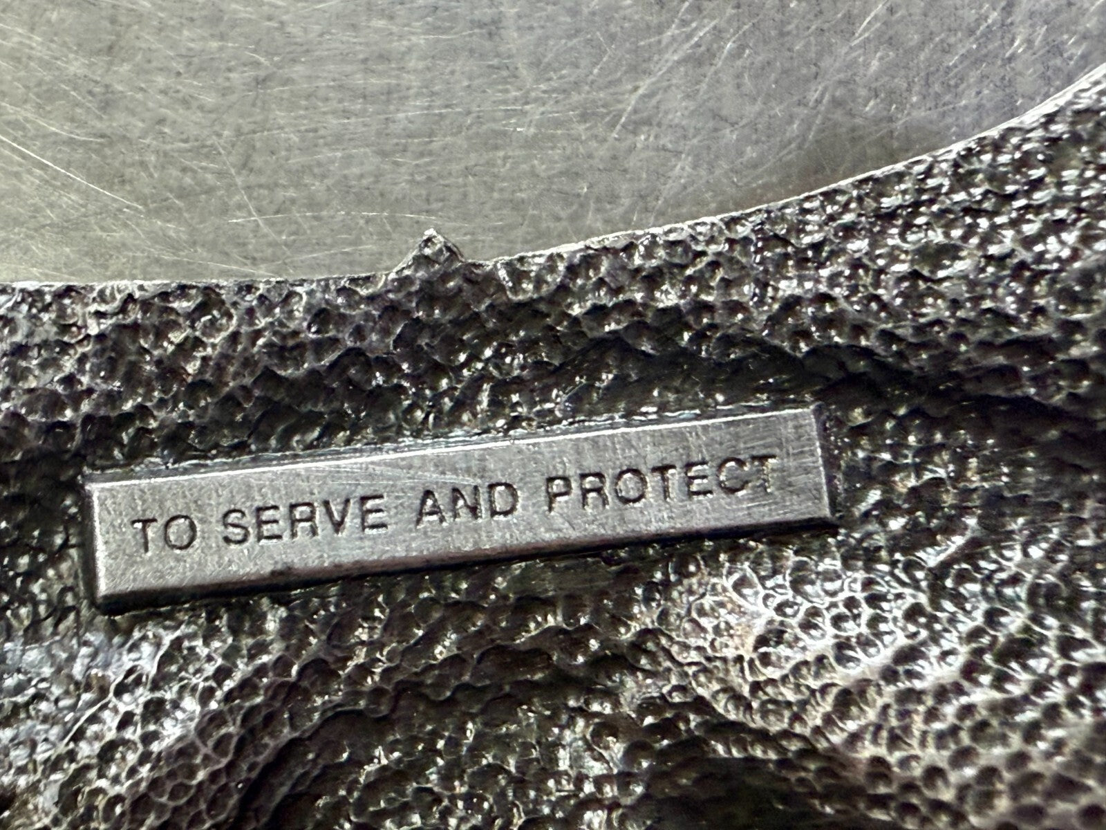 United States American Lawman To Served & Protect VTG 1986 Siskiyou Belt Buckle