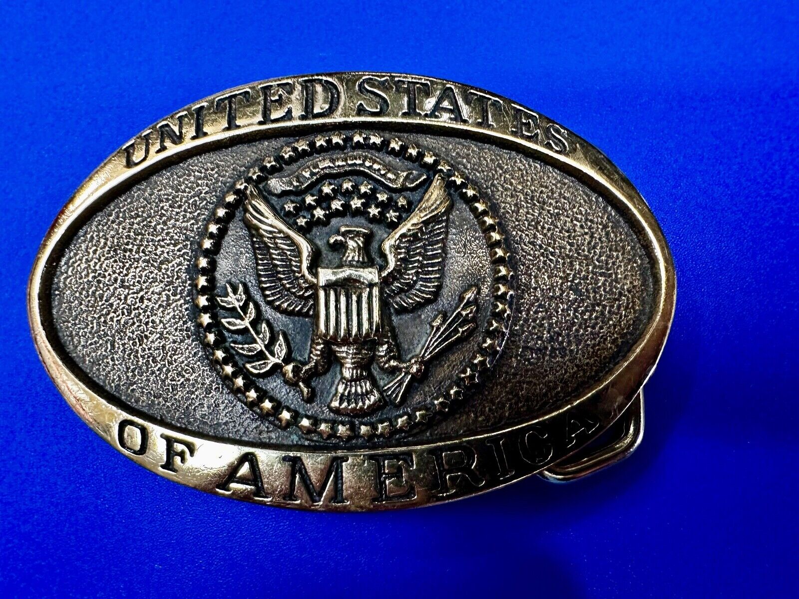 United States of America Patriotic USA Heritage Mint LTD Brass Belt Buckle