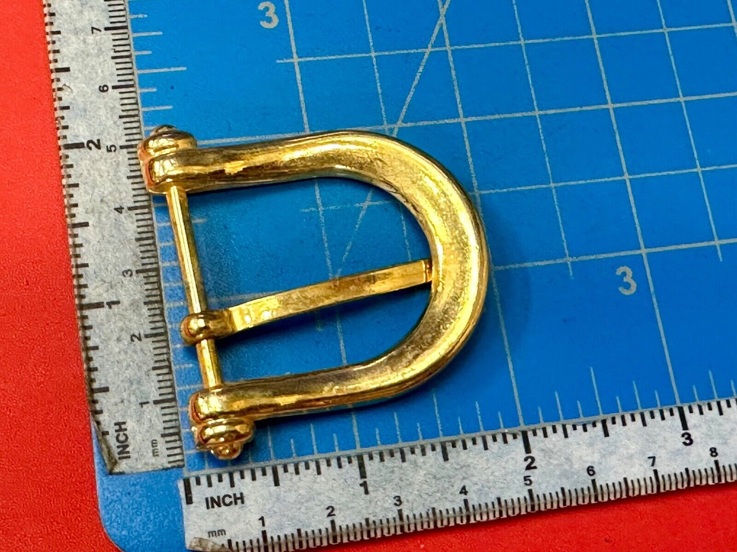 Vintage antique replacement smooth curves u shaped belt buckle