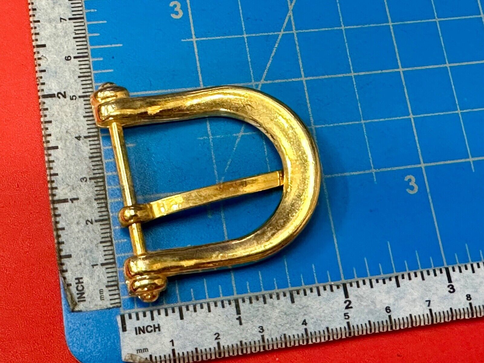 Vintage antique replacement smooth curves u shaped belt buckle
