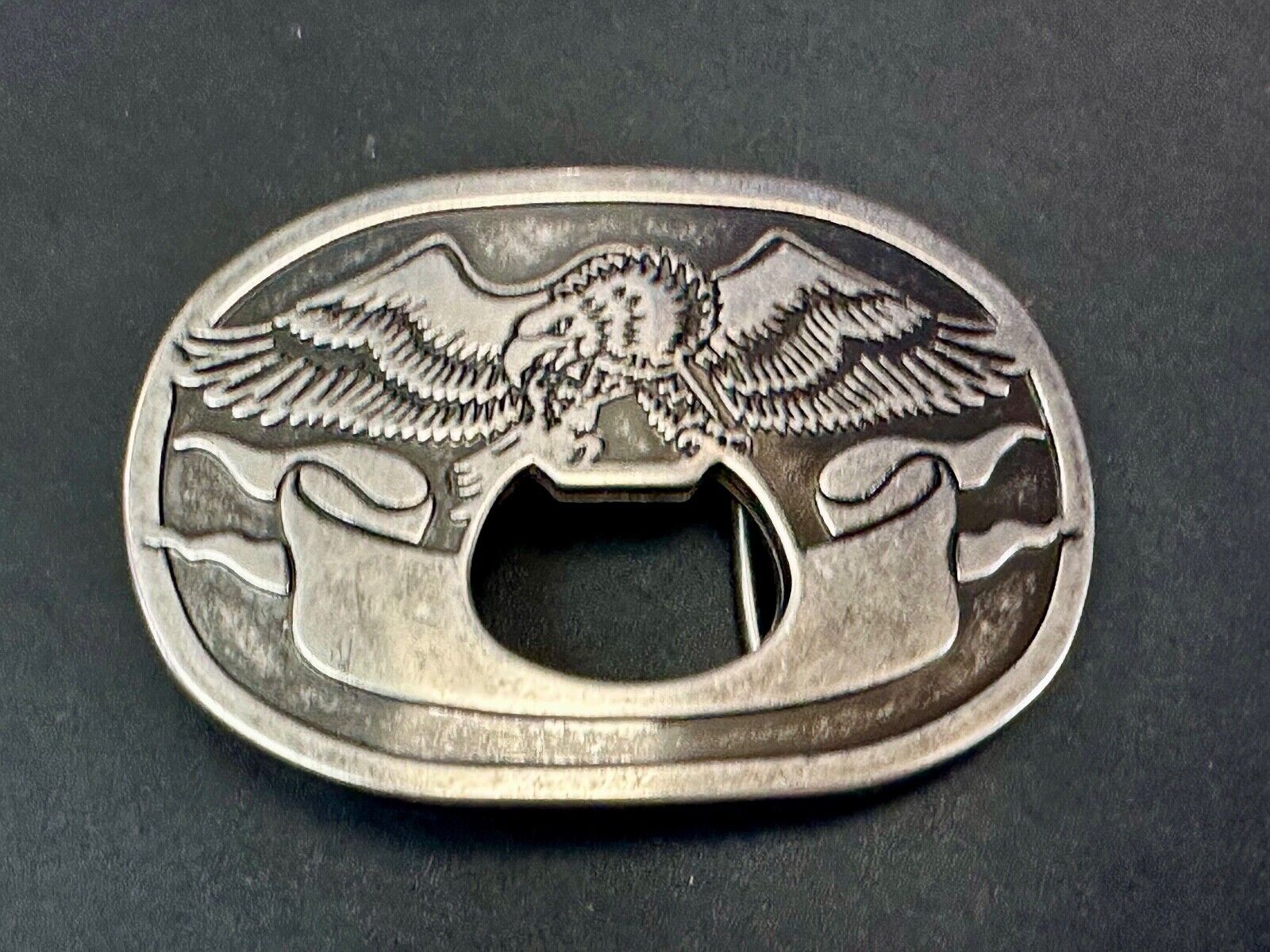 American Bald Eagle and Award Ribbon Belt Buckle and Bottle Oponer