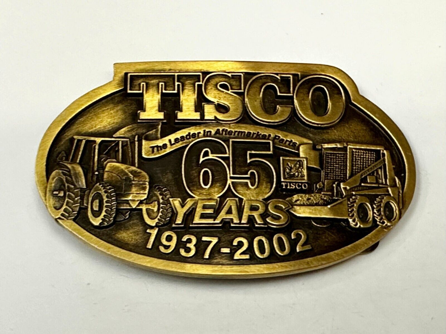 65 Years TISCO 2002 Tractor Implement Supply company NOS Belt Buckle