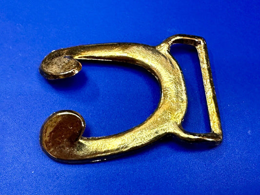 Vintage Female Connector Retro Hippy Vibe gold tone Belt Buckle