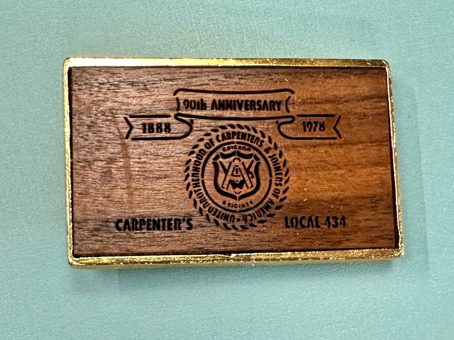 United Brotherhood of Carpenter's Union of America local 434 belt buckle