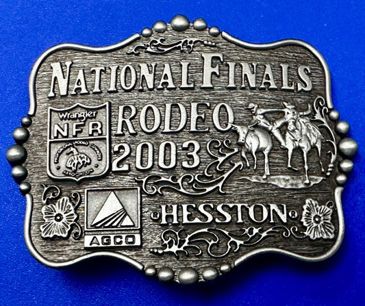 2003 NFR National Finals Rodeo  NOS Youth Size Montana Silversmiths Belt Buckle