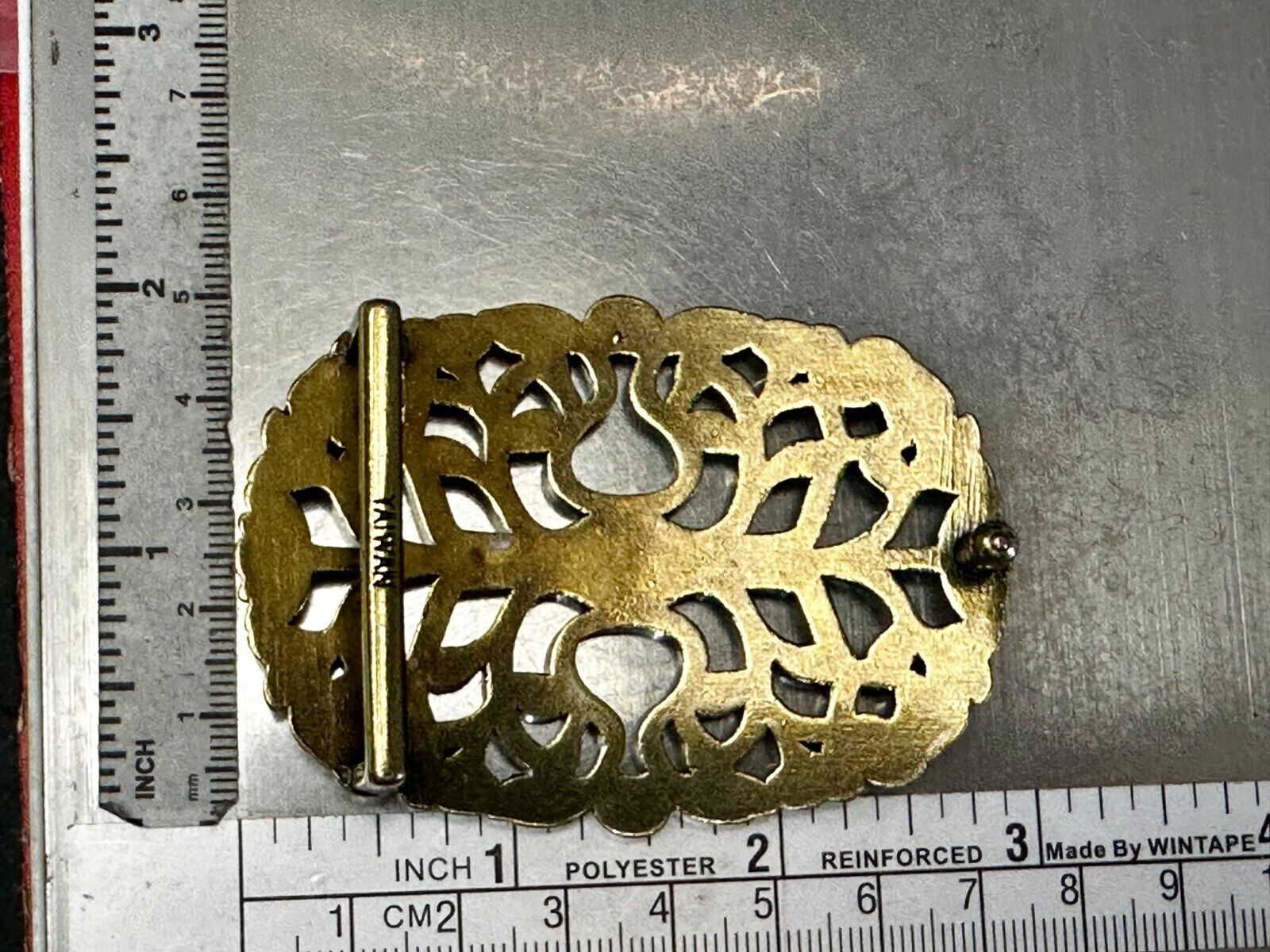 Tree of Life Pattern Openwork Hippy Boho Brass Tone Ornate Belt Buckle