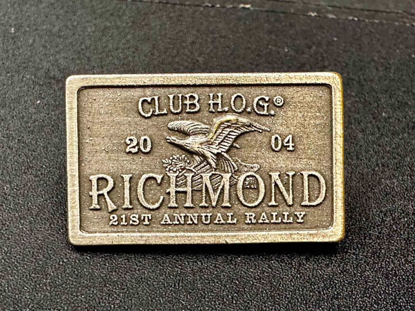 Club Hog 2024 Richmond 21st Annual Rally Harley Davidson Jacket Vest Pin