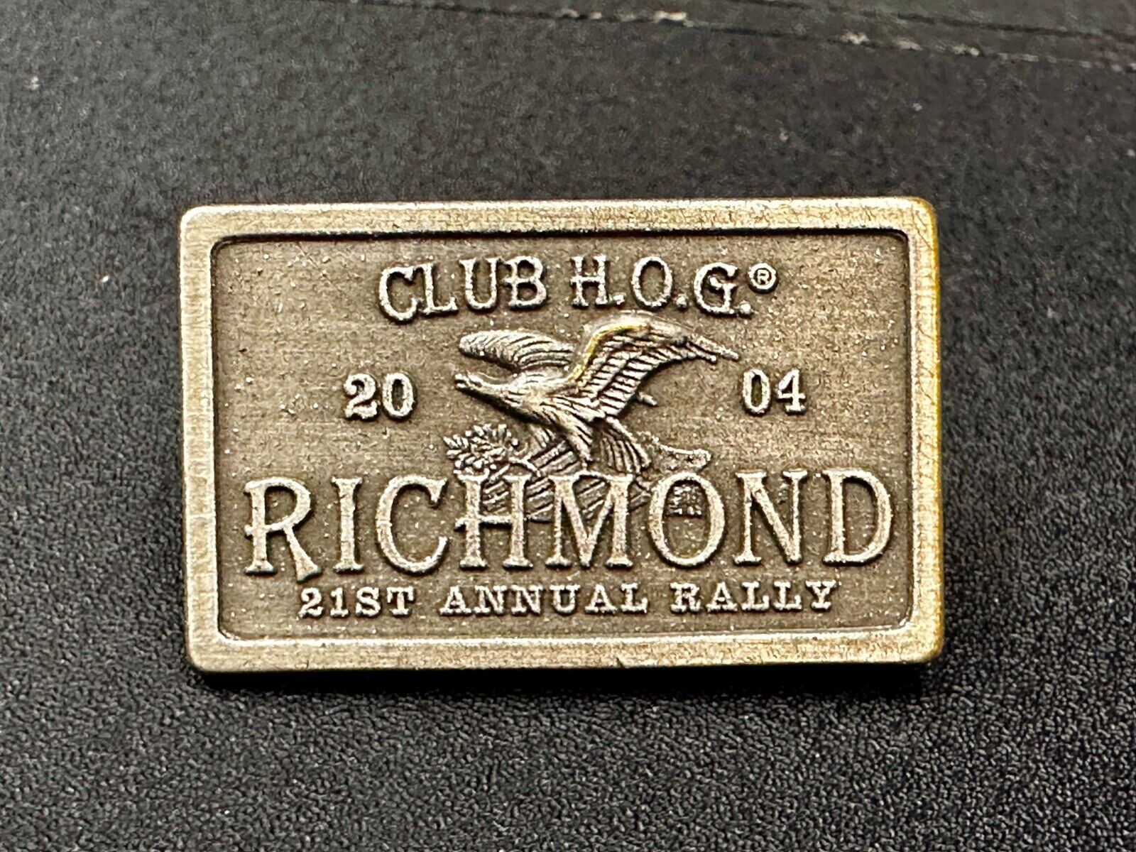 Club Hog 2024 Richmond 21st Annual Rally Harley Davidson Jacket Vest Pin