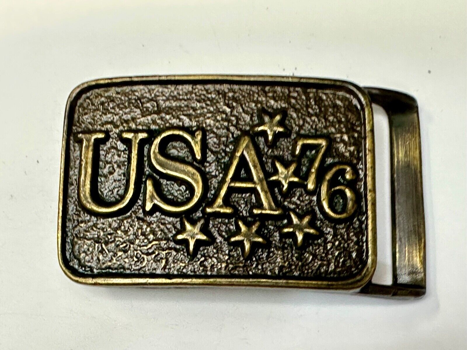 USA 76 - Patriotic American bicentennial Stars Vintage Belt Buckle