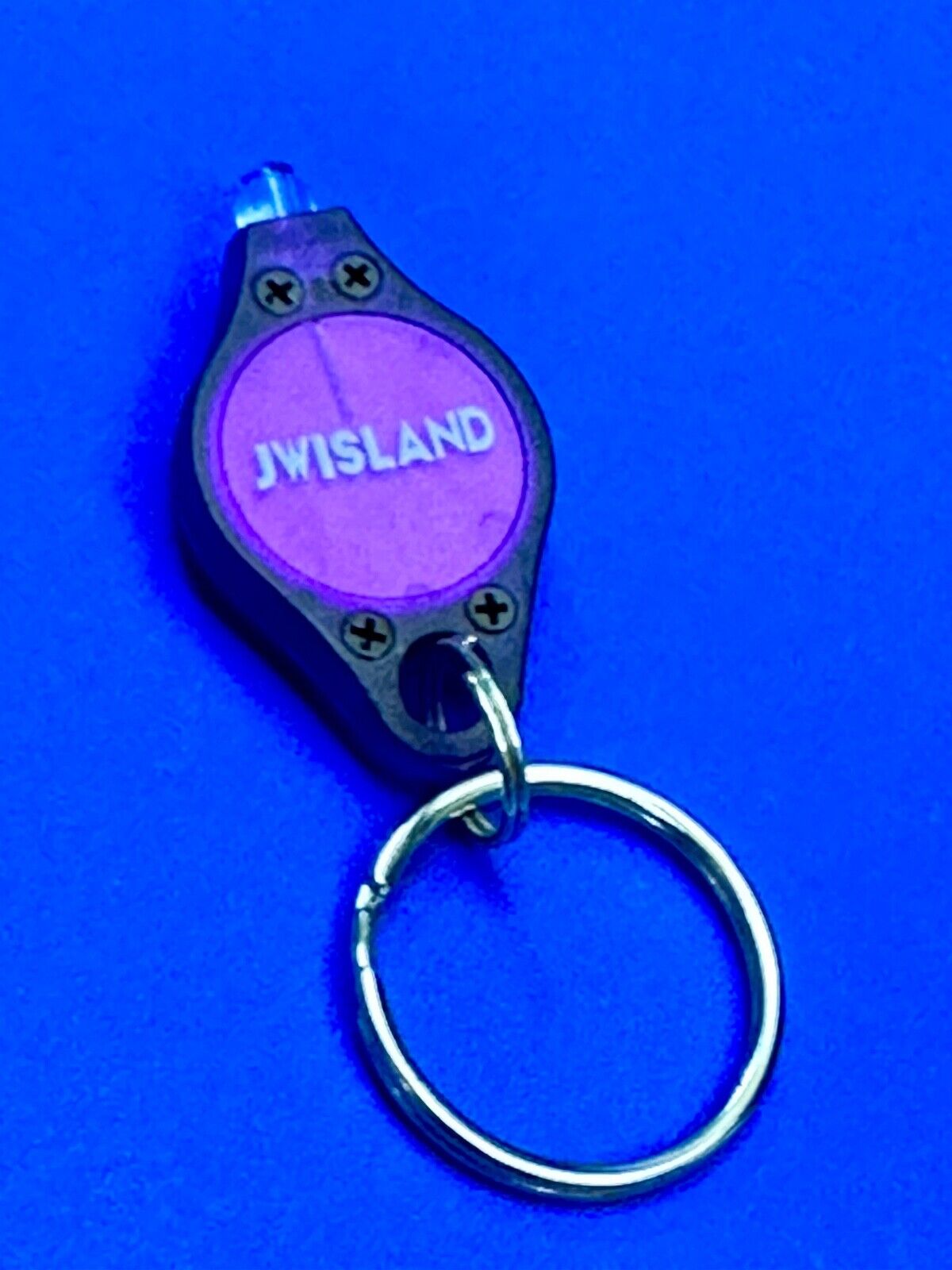 UV Mini LED Keychain Flashlight Black Light UV Lights Key Ring JWISLAND