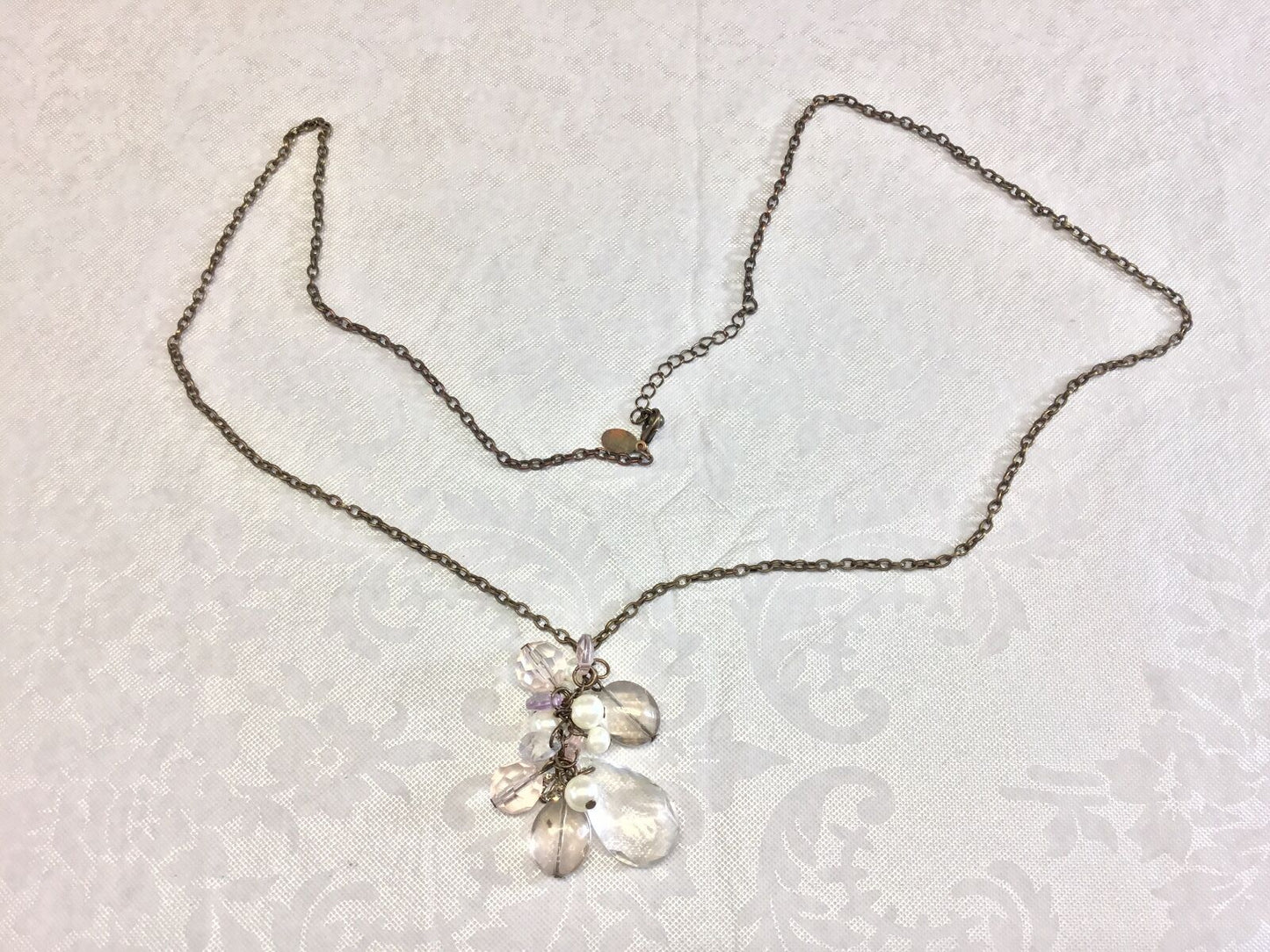 AEO huge cluster crystal? CHUNKY large necklace 