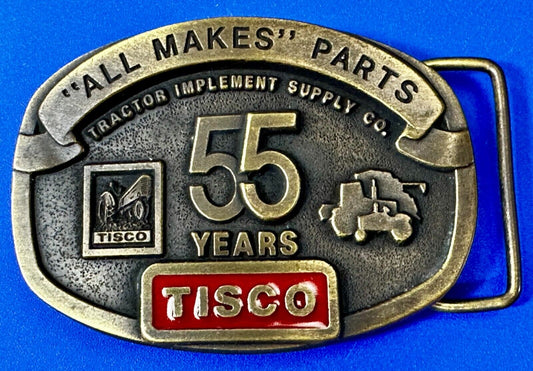 TISCO 55 Years -  All Makes Parts NOS  Tractor Implement Supply Belt Buckle