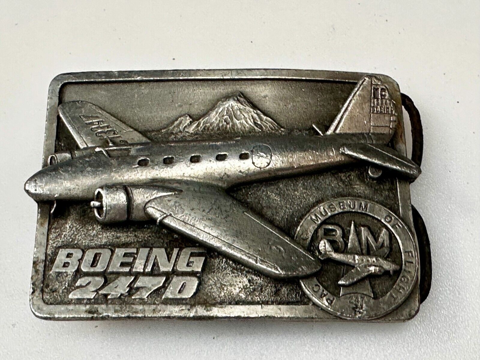 The Boeing 247D High Speed Aircraft Vintage 1986 Belt Buckle by Siskiyou