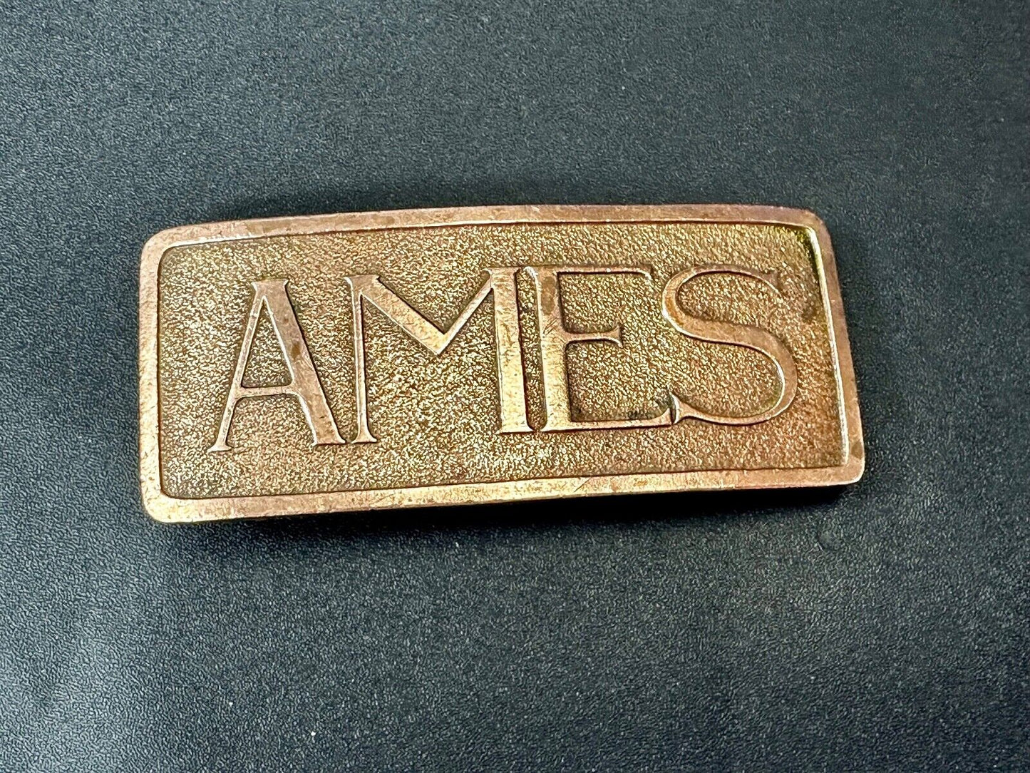 Ames School University Antique Robbins Co Attleboro Mass Belt Buckle