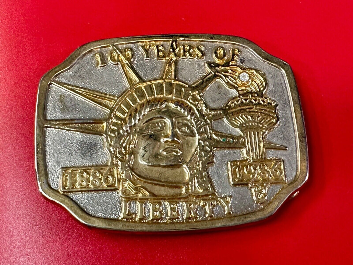 100 years of The Statue of Liberty New York City Commemorative  belt buckle