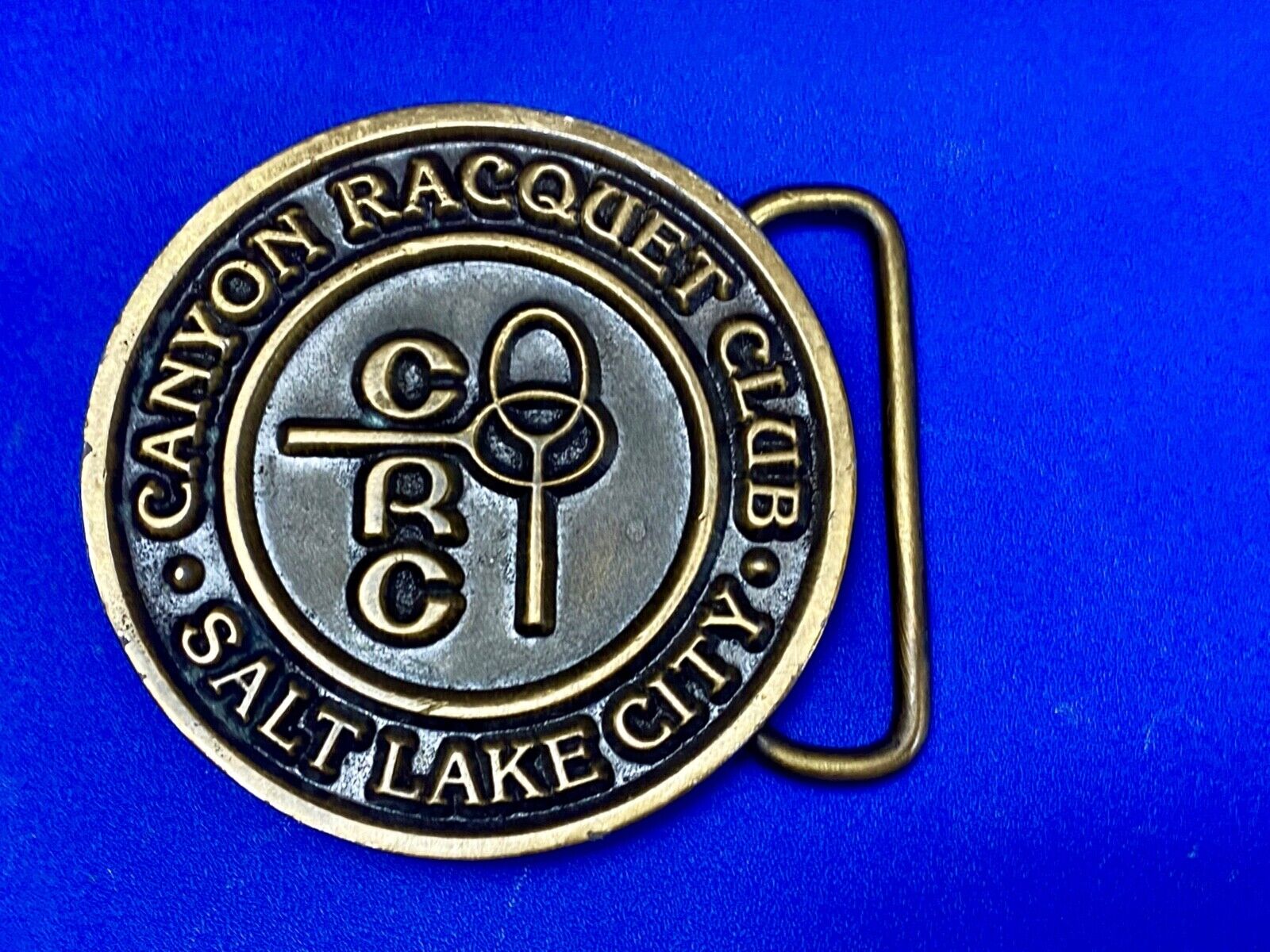 Vintage CRC - Salt Lake City Canyon Racquet club restored belt buckle