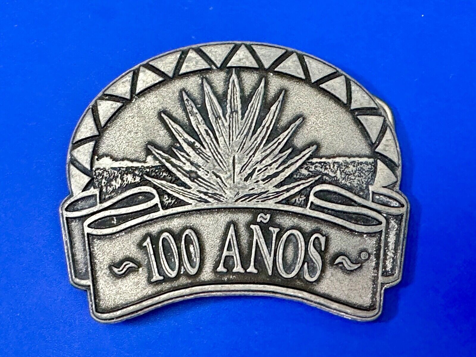 Tequila 100 Anos Tequila Collectors large Metal Belt Buckle