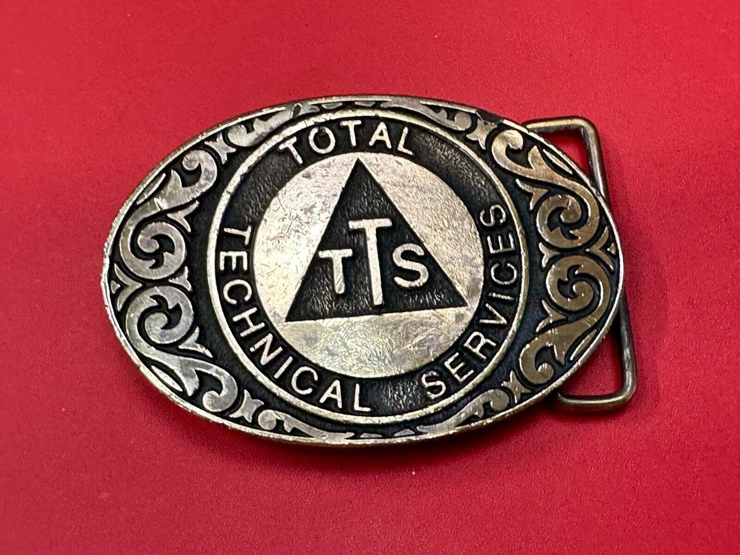 TTS Total Technical Services Vintage Western Vibe belt buckle. by CD/Hit