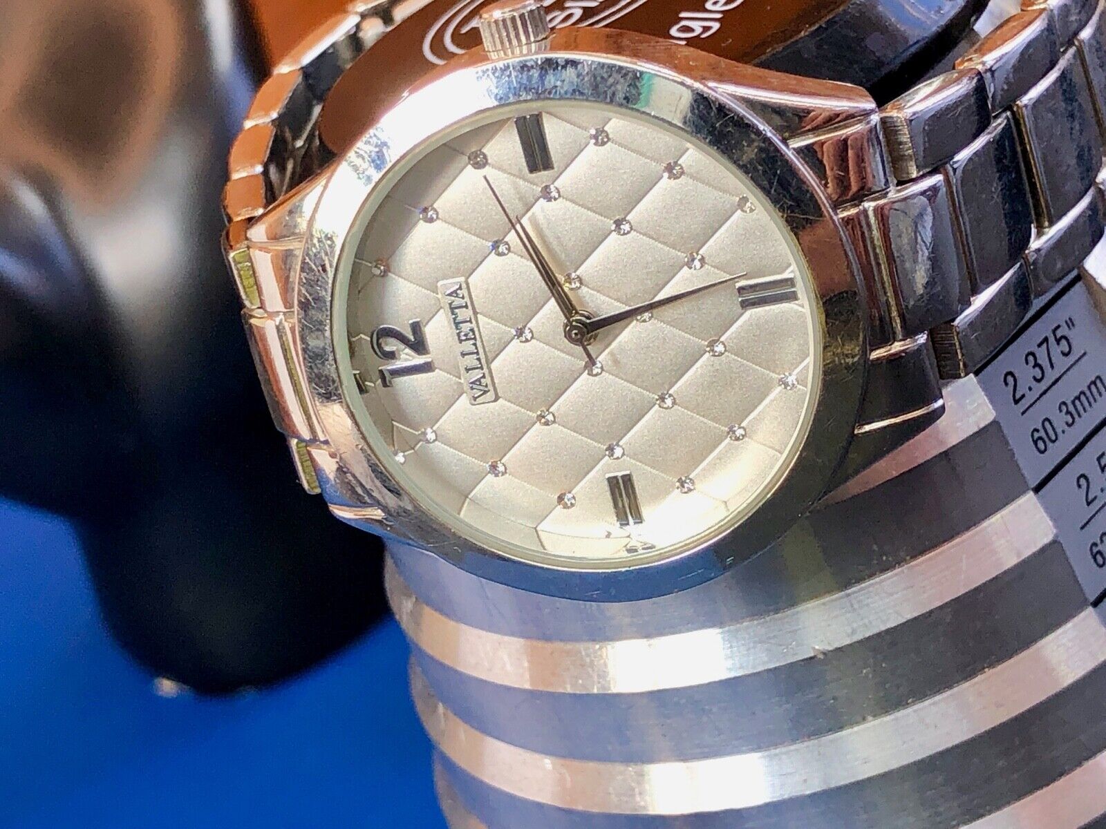 Valletta Modern Silver Tone Women's Dress Watch - Fresh Battery 