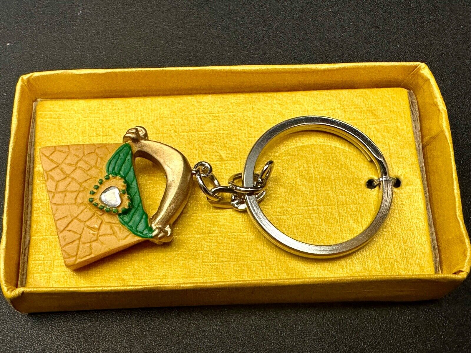 Adorable multicolor Purse with heart Fashioncraft Keychain - Key Ring Chain