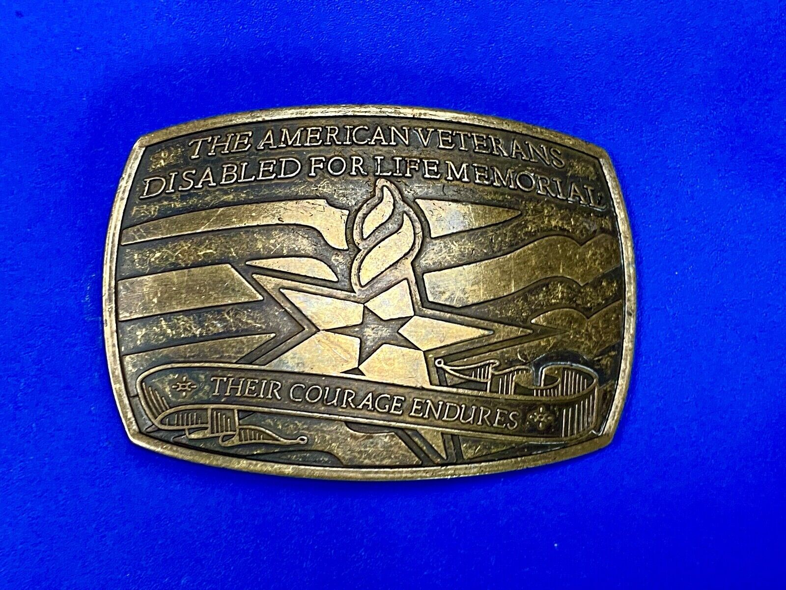 American Veterans Disabled For Life Memorial Commemorative Belt Buckle