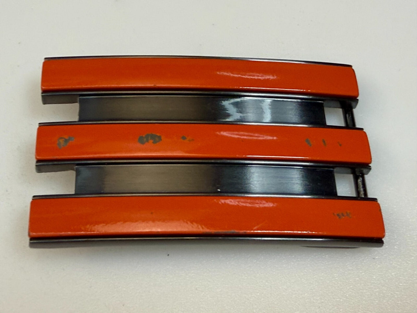 Adidas Golf Trophy Used Belt buckle - Orange on black stripes