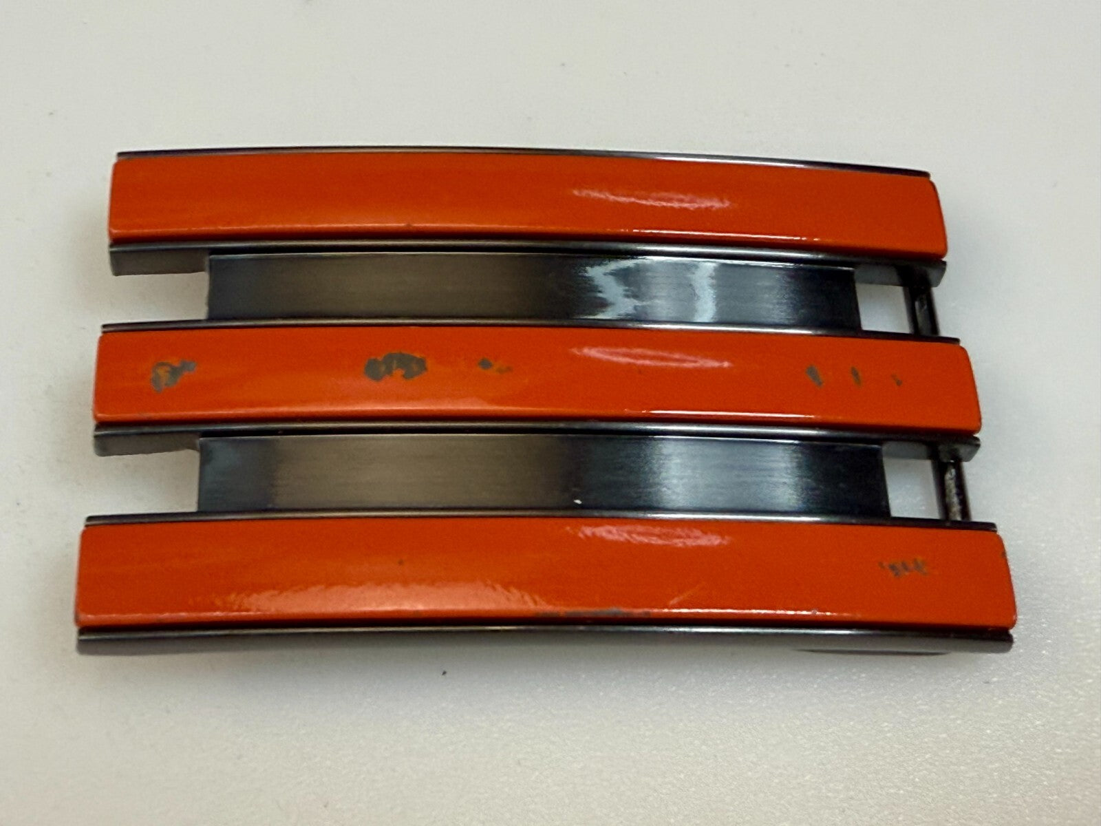 Adidas Golf Trophy Used Belt buckle - Orange on black stripes