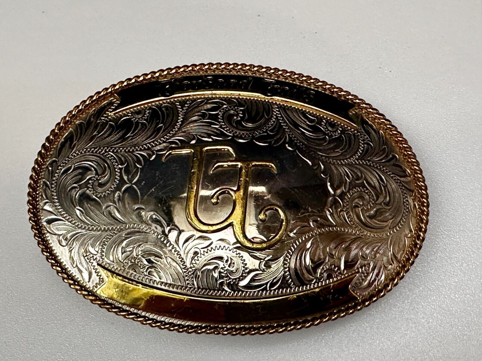 TT Thousand Trails Trophy Style Montana Silversmith Engravable Belt Buckle