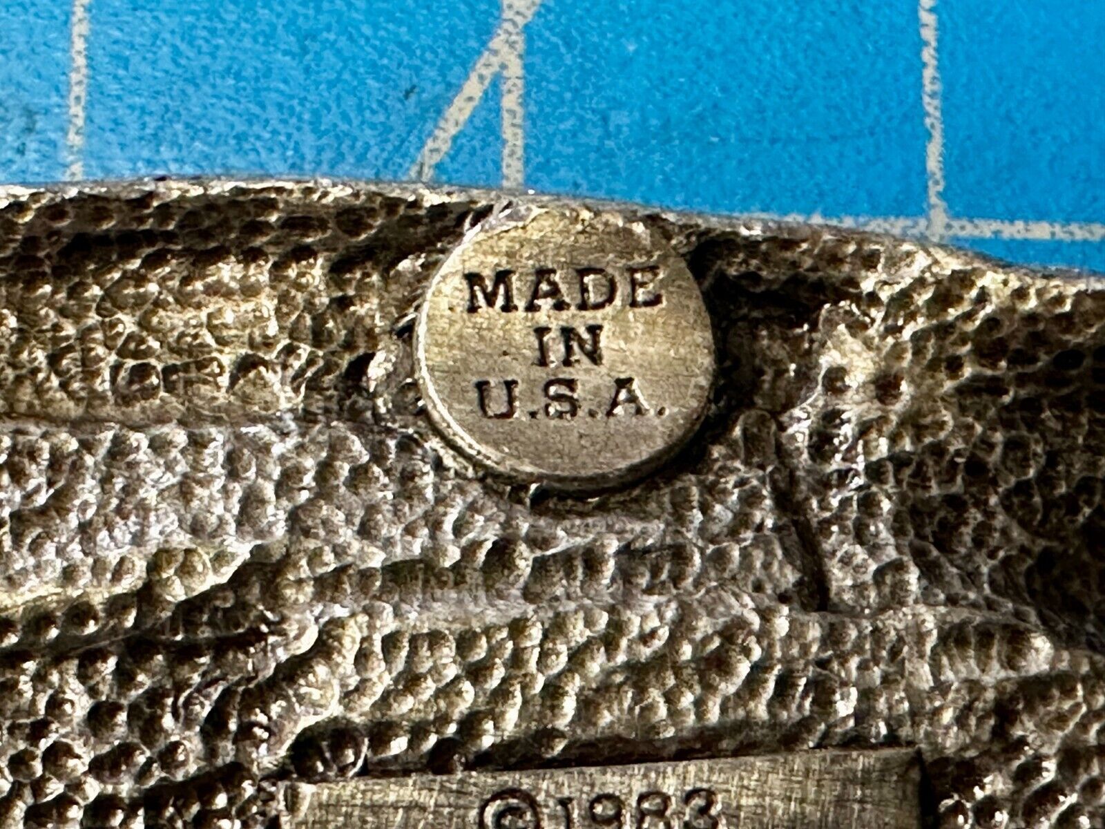 America The Beautiful USA Majestic Scenery -  1983 Bergamot Belt Buckle -O-L38