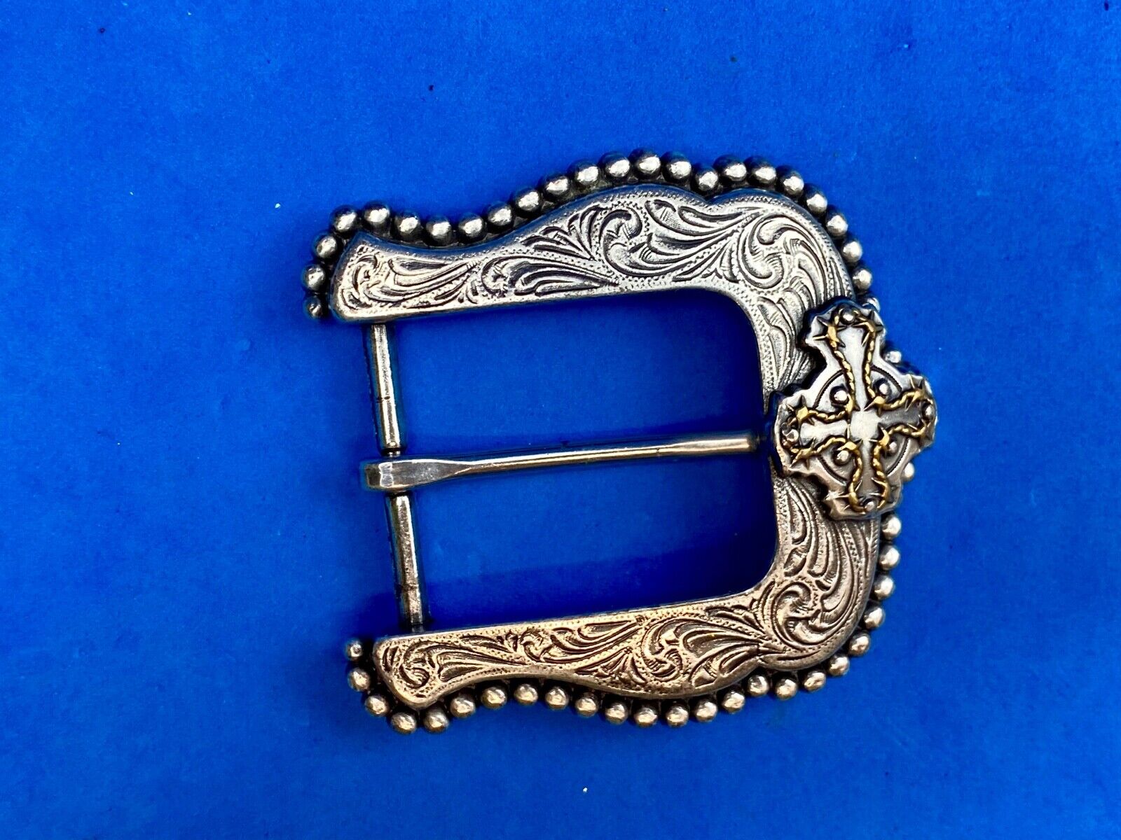 Vintage flower swirl dress western cowgirl belt buckle 