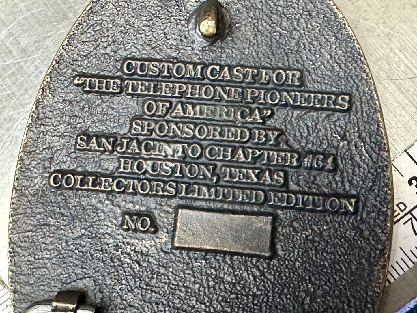 Telephone Pioneers of America TL&B Belt Buckle Fellowship Loyalty Service