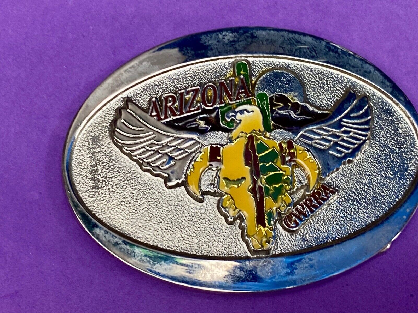 Arizona Cwrra Honda Motorcycles Gold Wing Road Riders Belt Buckle 