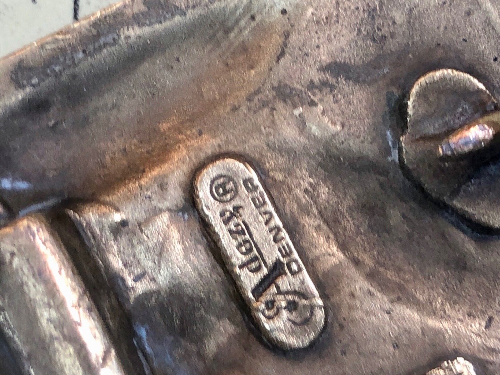 Vintage 1975 Adezy belt buckle - Battle scene? in forrest soldiers people 