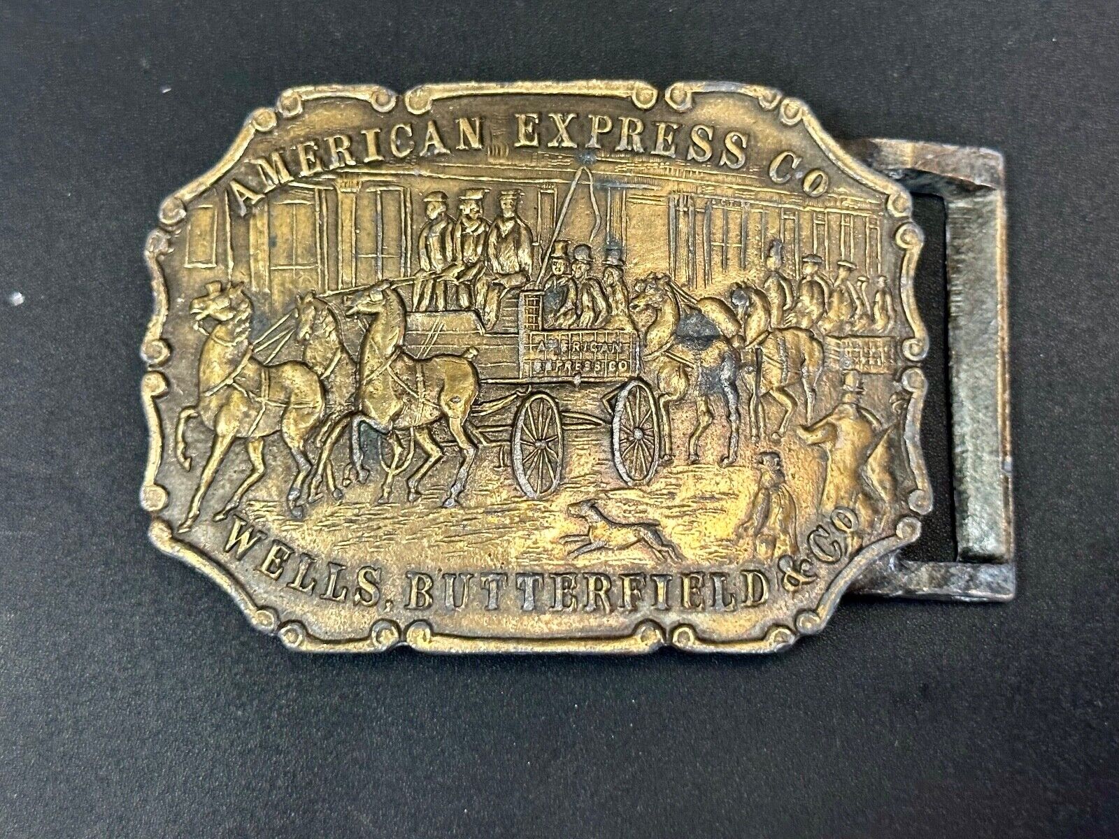 American Express Wells Butterfield belt buckle by Synek Studio New York