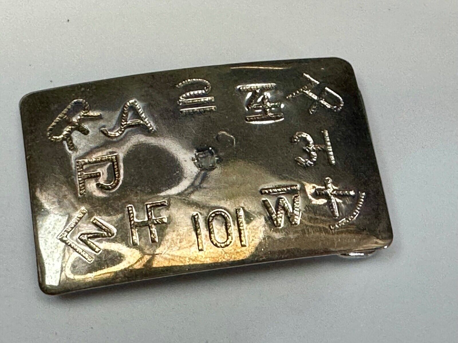 Vintage Chambers Western Cattle Branding Signs Belt Buckle without Centerpiece