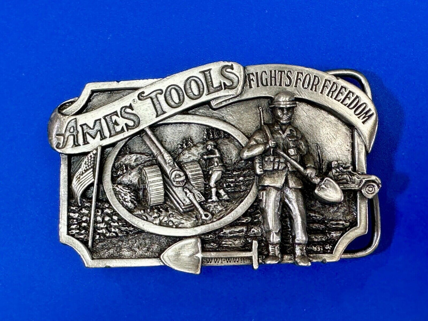 Ames Tools Fights for Freedom 1984 Siskiyou Belt Buckle Lawn & garden supply Co