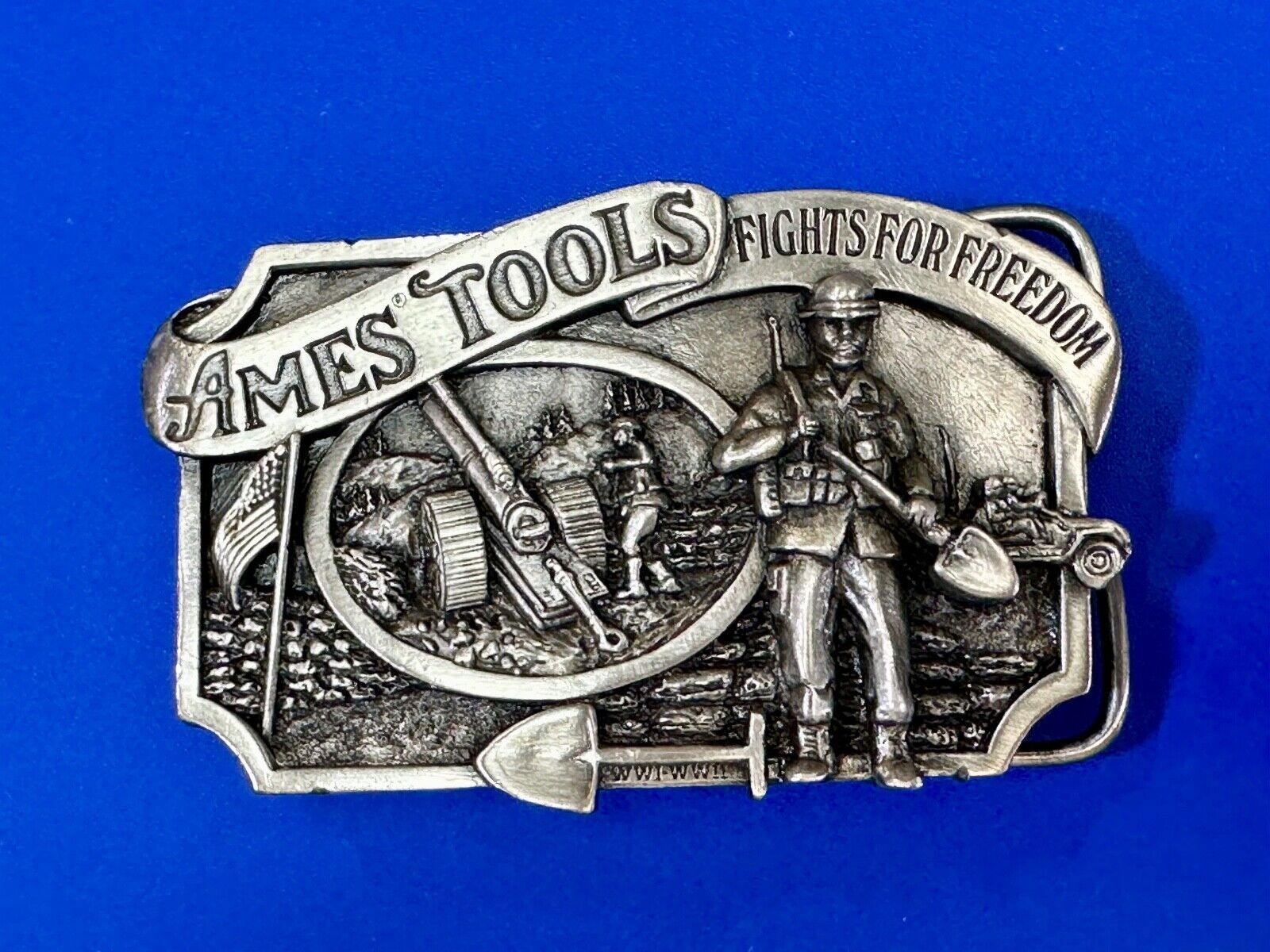 Ames Tools Fights for Freedom 1984 Siskiyou Belt Buckle Lawn & garden supply Co