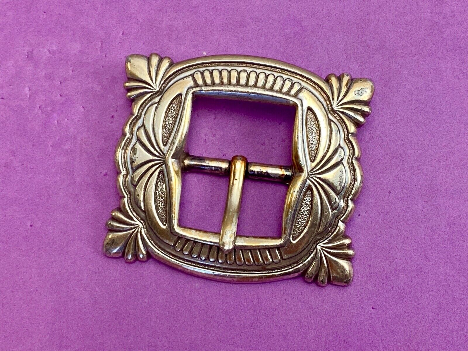 Antique Vintage W. Doran stamped western belt buckle