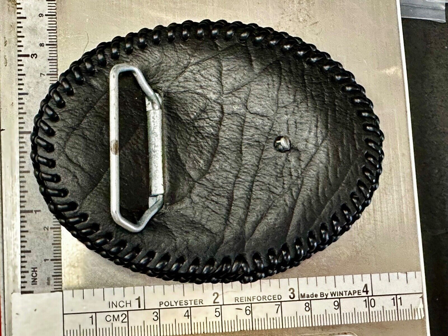 Vietnam War Memorial The Three Soldiers Statue Leather Vintage Belt Buckle